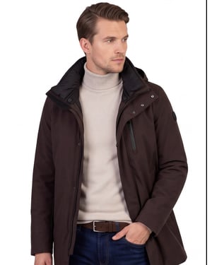 Overjas Reset bruin polyester