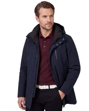 Parka jas Reset donkerblauw waterafstotend