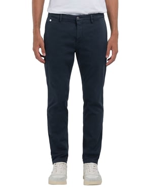 Replay chino Benni donkerblauw hyperflex katoen