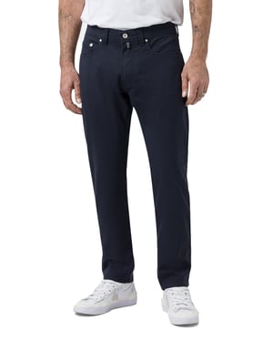 Pierre Cardin 5-pocket donkerblauw Lyon Tapered fit