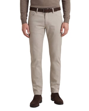 Brax 5-pocket beige geruit