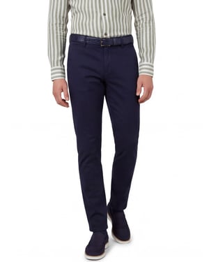 Alberto Pantalon donkerblauw slim fit