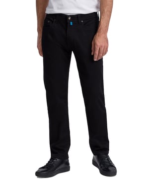Pierre Cardin Lyon Tapered fit zwart 5-pocket