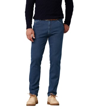 Meyer chicago perfect fit katoenen jeans blauw