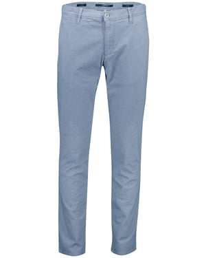 Pantalon Alberto Slim Fit blauw katoen