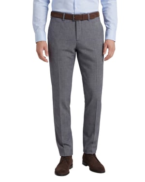 Gardeur broek chino blauw geruit Savage