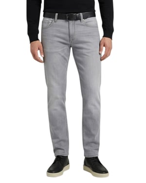 Alberto 5-pocket broek grijs slim fit