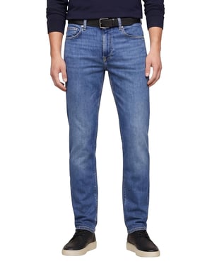 Tommy Hilfiger Denton straight fit 5-p jeans lichtblauw katoen zonder omslag