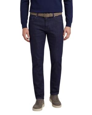 Alberto 5-pocket jeans effen navy