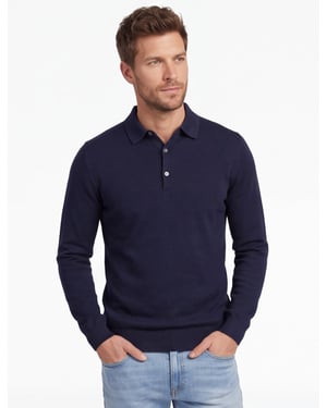Poloshirt Cavallaro donkerblauw