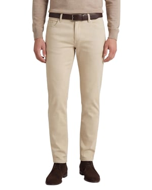 Alberto 5-pocket broek beige normale fit