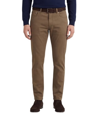 Brax jeans bruin effen katoen Chuck
