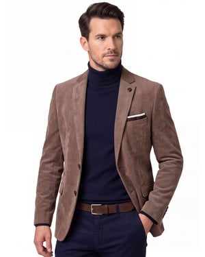 Colbert Scotland Blue Beige Corduroy vier zakken