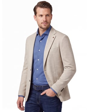 slim fit colbert Roy Robson beige