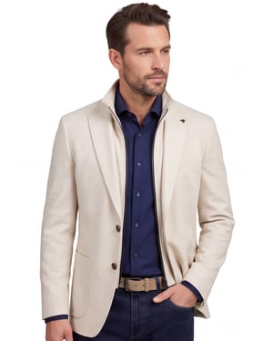 colbert Roy Robson uitneembaar binnenvest creme normale fit