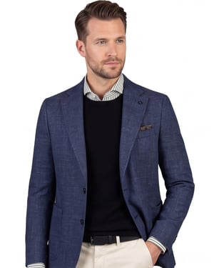 colbert Carl Gross Fabian gemeleerd blauw