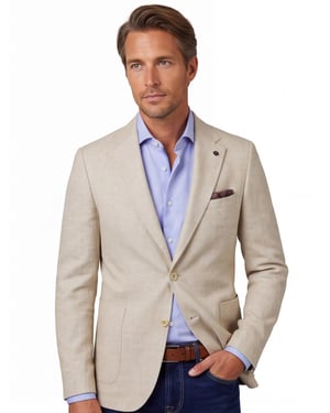 colbert Carl Gross Fabian effen beige normale fit