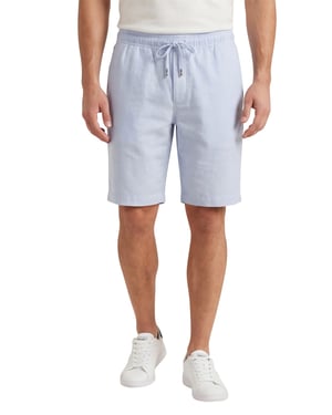 Tommy Hilfiger tapered fit short lichtblauw linnen