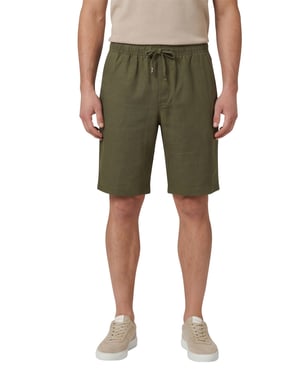 groene Tommy Hilfiger Harlem po linen short relaxed fit