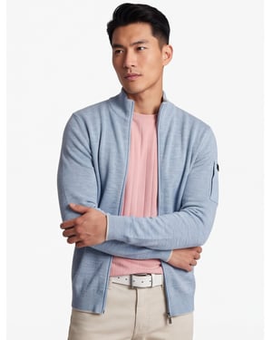 State of Art vest lichtblauw melange