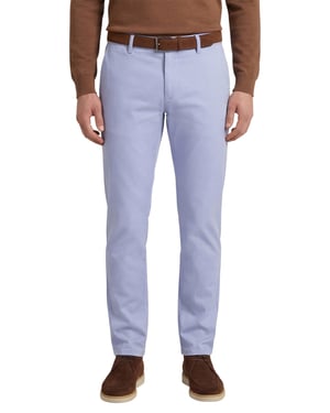 Alberto Rob slim fit pantalon lichtblauw katoen chino