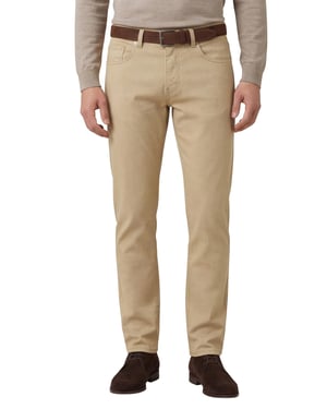 Pierre Cardin Lyon tapered 5-p pantalon Futureflex camel