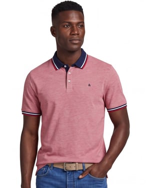 Jack & Jones poloshirt rood Plus Size