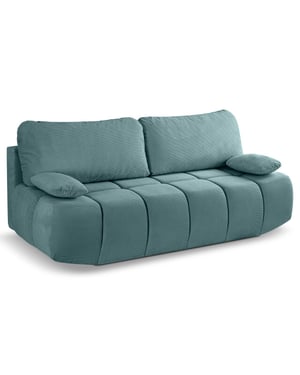 Furnilux Lauder 2-zits sofa bed mintblauw moderne sofa met slaapfunctie