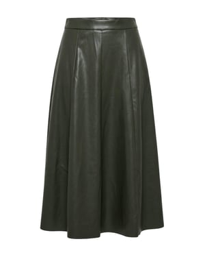 TRENDYOLMİLLA Dames Kaki Effen Maxi A-lijn A-lijn Rokken