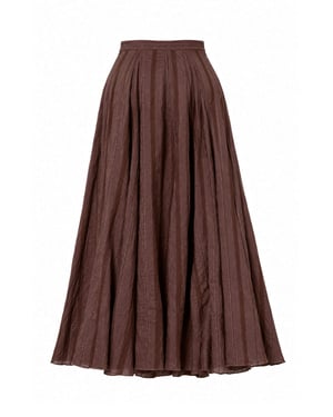 Trendyol Modest Dames Bruin Effen Maxi Skater Modest Rokken