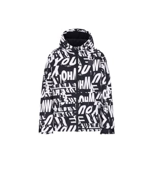 SuperRebel space ski technical fleece hooded jacket ski jack jongens -