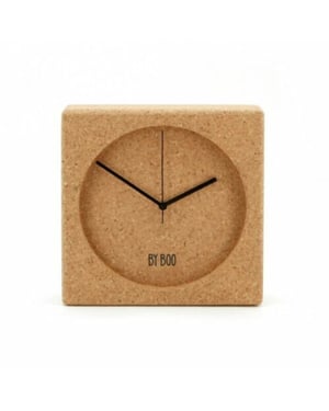 Furnilux Natuurlijke kurk klok 30x30x10 cm -