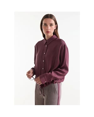 Jansen Amsterdam Inez blouse lws709 wine
