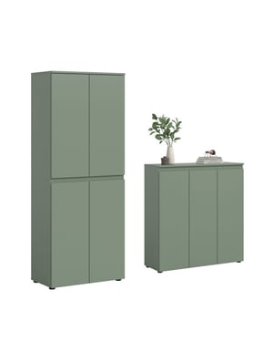 Furnilux Universele kast smoke green stauraumwonder met 15 verstelbare planken -