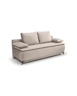 Furnilux Sendi sofa bed 2 zits beige | luxe velour sofa bed