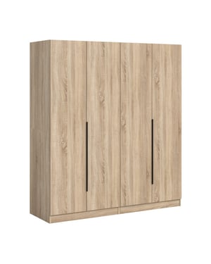 Furnilux Modulaire garderobekast combinatie twee hoge kast op wielen slaapkamer