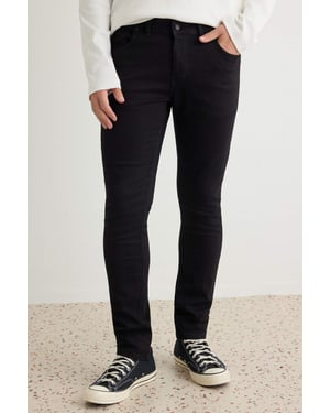 TRENDYOL MAN Herr Svart Enfärgad Skinny Normal midja Jeans