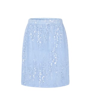 TRENDYOLMİLLA Dames Blauw Effen Midi Rokken