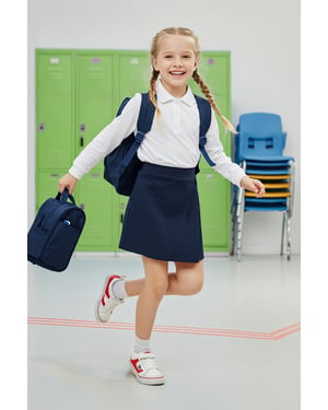 TRENDYOLKIDS Flickor Mörkblå Enfärgad Kort / Mini Basic A-linje Kjolar