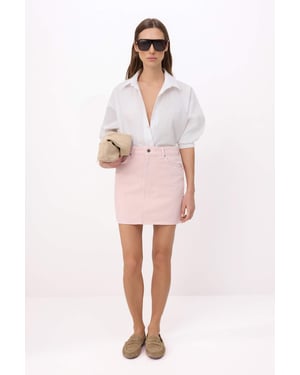 TRENDYOLMİLLA Dames Roze Effen Kort / Mini Rokken
