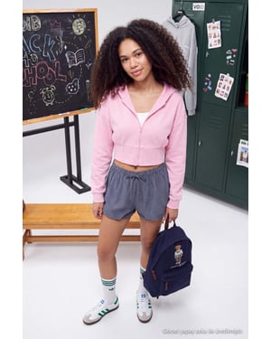 TRENDYOLMİLLA Dames Roze Effen Lang Getailleerd Sweatshirts