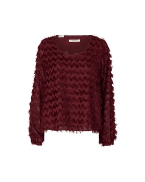 Selected Femme slwmyla ls relaxed top 16102248 tawny port
