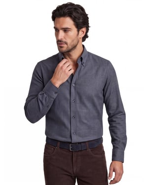 business overhemd John Miller Tailored Fit donkerblauw
