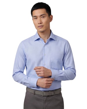 Overhemd Olymp licht blauw modern fit kreukvrij