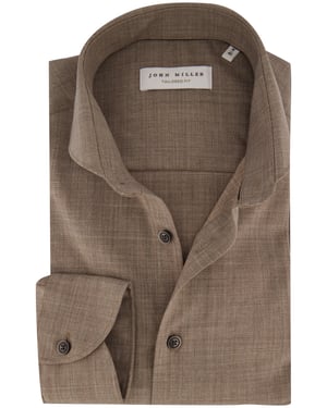 Overhemd John Miller beige