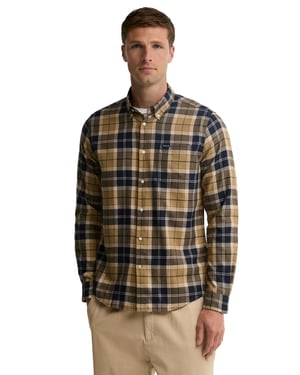 Overhemd Barbour bruin ruit
