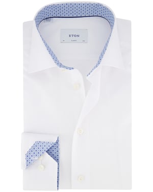 business wit overhemd Eton Classic Fit