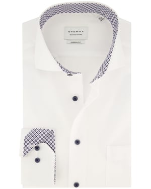 Eterna Modern Fit overhemd normale fit wit effen