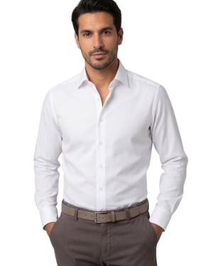 Eterna overhemd wit modern fit lange mouw