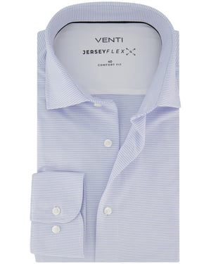 Overhemd lichtblauwe streepjes Venti comfort fit